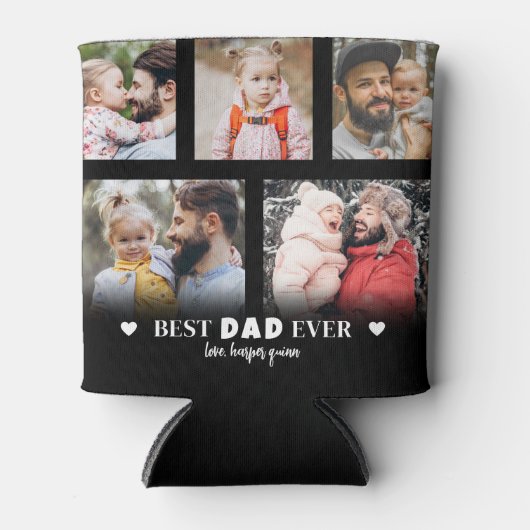 Vader Foto Beste Vader Blikjeskoeler (Voorkant)