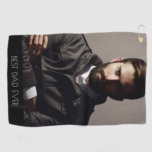 Vader foto golfhanddoek (Horizontaal)