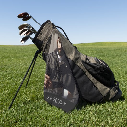 Vader foto golfhanddoek (Groen)