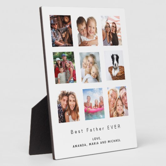 Vader fotofamilie collage wit fotoplaat (Zijkant)