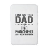 Vader Fotograaf Vintage Gravure Shirt Ontwerp_1 Badmat (Voorkant Verticaal)