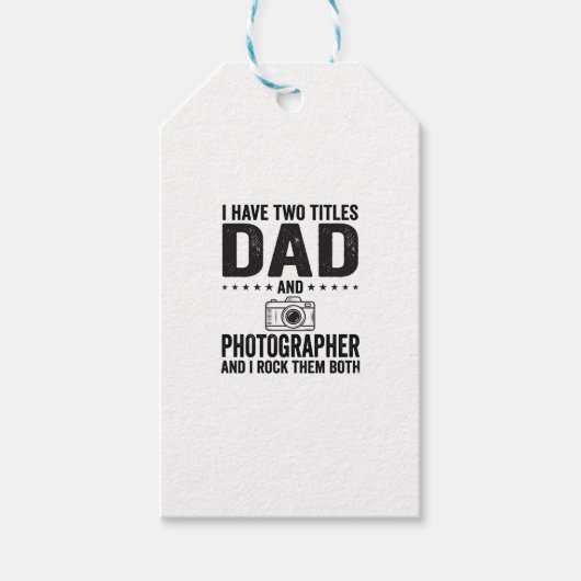 Vader Fotograaf Vintage Gravure Shirt Ontwerp_1 Cadeaulabel (Voorkant)