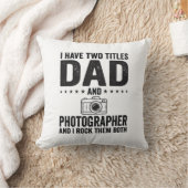 Vader Fotograaf Vintage Gravure Shirt Ontwerp_1 Kussen (Deken)