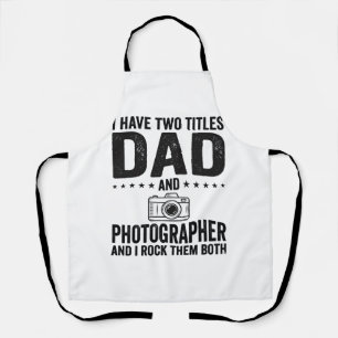 Vader Fotograaf Vintage Gravure Shirt Ontwerp_1 Schort