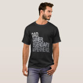 Vader gamer legendarische superheld t-shirt (Voorkant volledig)
