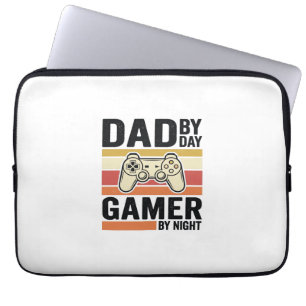Vader Gamer Vintage Controller T-Shirt Ontwerp_1 Laptop Sleeve
