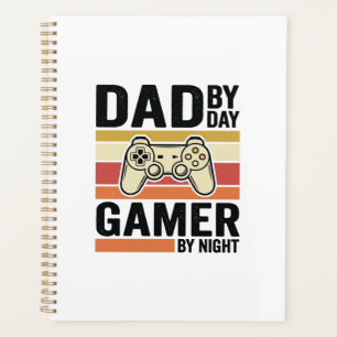 Vader Gamer Vintage Controller T-Shirt Ontwerp_1 Planner