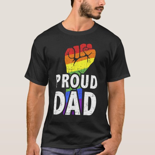 Vader Gay Pride Lgbetq Vader D T-shirt (Voorkant)