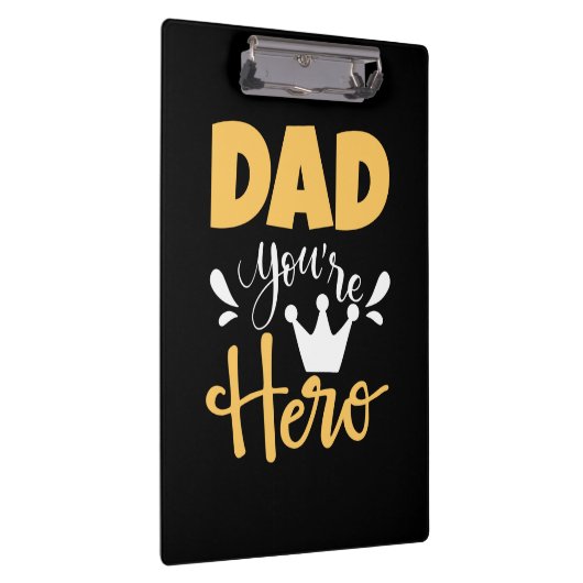 Vader geeft pap je bent Hero Klembord (Rechts)