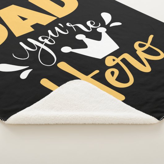 Vader geeft pap je bent Hero Sherpa Deken (3/4)