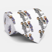 Vader geeft tijdens de huwelijksceremonie een door stropdas (Opgerold)