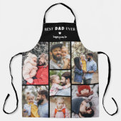 Vader Gepersonaliseerde Fotocollage Beste Papa Schort (Voorkant)
