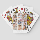 Vader Gepersonaliseerde vader foto Pokerkaarten (Achterkant)