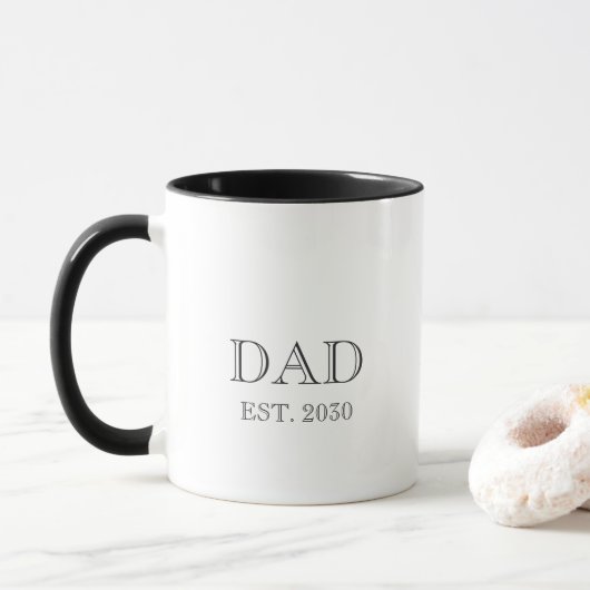 Vader Geschenk voor Nieuwe Vader Mok (Met donut)