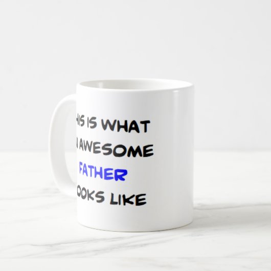 vader, geweldige koffiemok (Voorkant links)