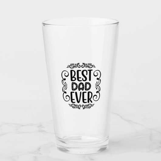 Vader Gift Best Pap Ever Glas (Voorkant)