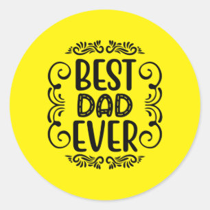 Vader Gift Best Pap Ever Ronde Sticker