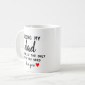 Vader Gift Funny Birthday Pap Fathers Dag Koffiemok (Voorkant links)