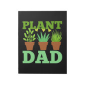Vader Gift Plant Pap Gardener Notitieblok (Linkerzijde)