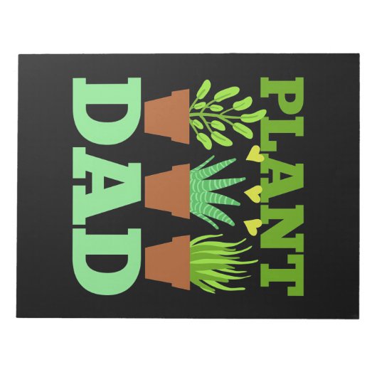 Vader Gift Plant Pap Gardener Notitieblok (Voorkant)