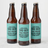 Vader Gift U bedoelt Vader Cijfer Bier Etiket (Flessen)