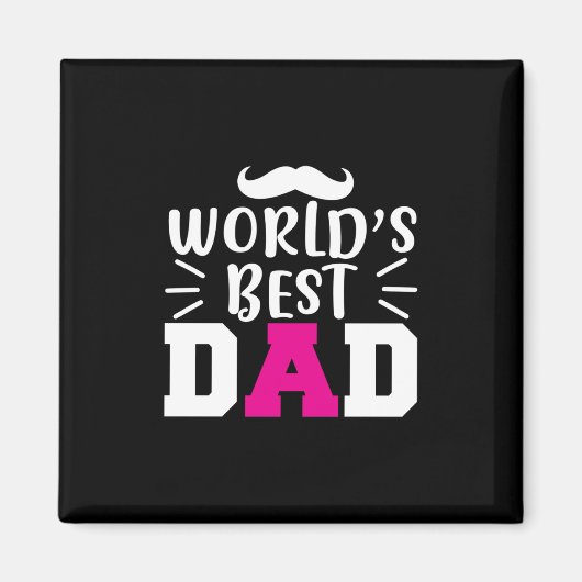 Vader Gift World's beste vader Magneet (Voorkant)