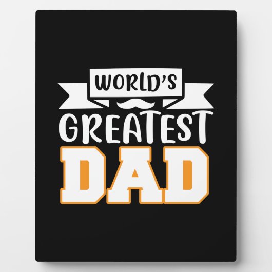 Vader Gift World's grootste vader Fotoplaat (Voorkant)