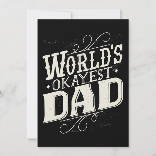 Vader Gift Worlds Okayest Dad Save The Date (Voorkant)