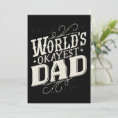 Vader Gift Worlds Okayest Dad Save The Date (Staand voorkant)