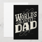 Vader Gift Worlds Okayest Dad Save The Date (Voorkant / Achterkant)