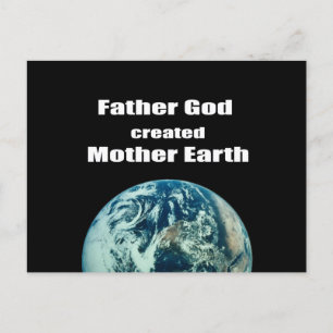 Vader God schiep Moeder Aarde Briefkaart