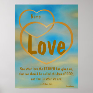 Vader God's Love Poster - Aanpassen