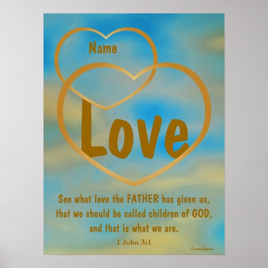 Vader God's Love Poster - Aanpassen (Voorkant)