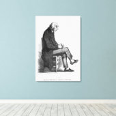 Vader Goriot, illustratie van Le Pere Canvas Afdruk (Insitu (Houten vloer))