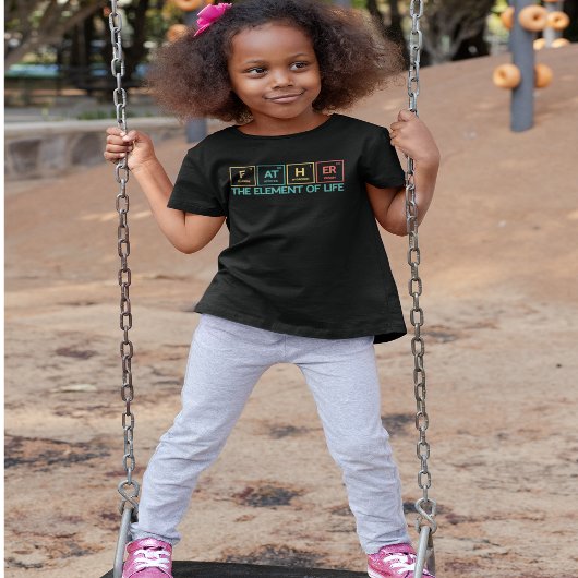 Vader Grappig Periodiek Tafel Papa T-shirt