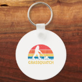 Vader Grasmaaien Grquatch Bigfoot Maaier Cadeau Gr Sleutelhanger (Voorkant)