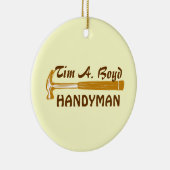 Vader Handyman Business-waardering Keramisch Ornament (Rechts)