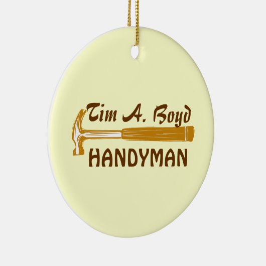 Vader Handyman Business-waardering Keramisch Ornament (Rechts)