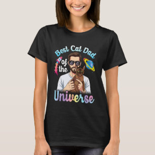 Vader Havana Brown Beste Kat Vader van het Univers T-shirt