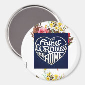 Vader Heer zegene mijn Huis Magneet (Voorkant / Achterkant)