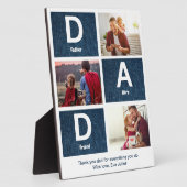 Vader Held en Vriend Groeten Fotocollage Fotoplaat (Zijkant)