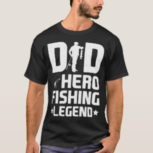 Vader Held Vislegend - Vintage Visser Vaderdag Cad T-shirt