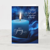 Vader Herdenking Jubileum van zijn dodenkaars Kaart (Voorkant)