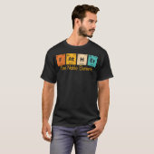 Vader Het Edel Element Grappige Periodieke Tabel T-shirt (Voorkant volledig)