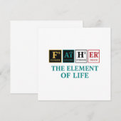 Vader – het element van het leven | periodiek syst (Voorkant / Achterkant)