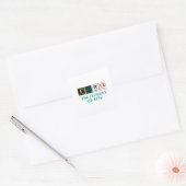Vader – het element van het leven | periodiek syst vierkante sticker (Envelop)