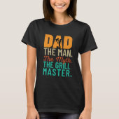 Vader: Het Man. De mythe. De meester van de grill T-shirt (Voorkant)