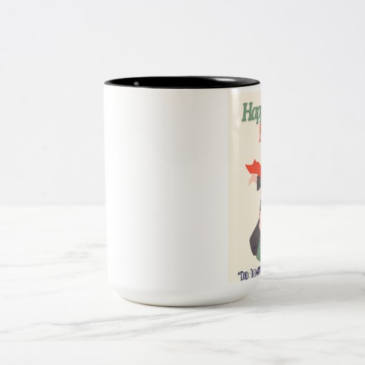 Vader: Het Man. De mythe. Het hart – Vaderdag Tweekleurige Koffiemok (Center)