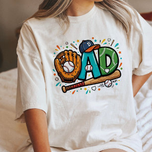Vader honkbal vaderdag cadeau Tri-Blend shirt