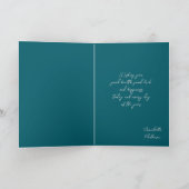 Vader houdt kinderen en aangepaste Boodschap binne Kaart (Binnen)